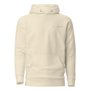 "G _ _ gle me." Premium Unisex Hoodie