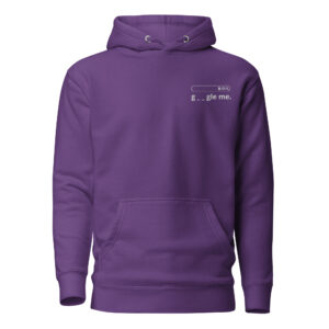 G_ _gle me." Premium Entrepreneur Hoodie with Search Bar Detail