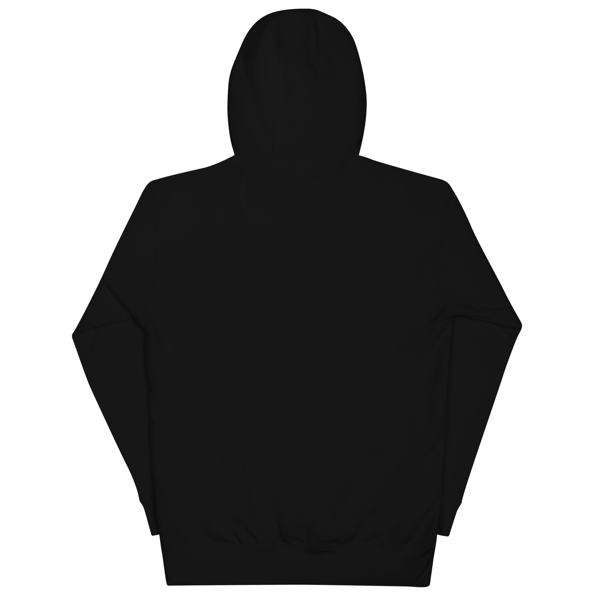 premium black hoodie flat image online presence specialist merch