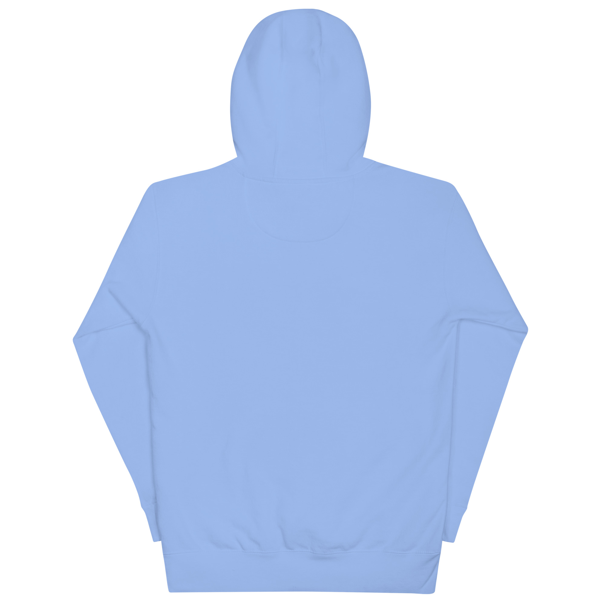 light blue sky blue hoodie flat image online presence specialist merch