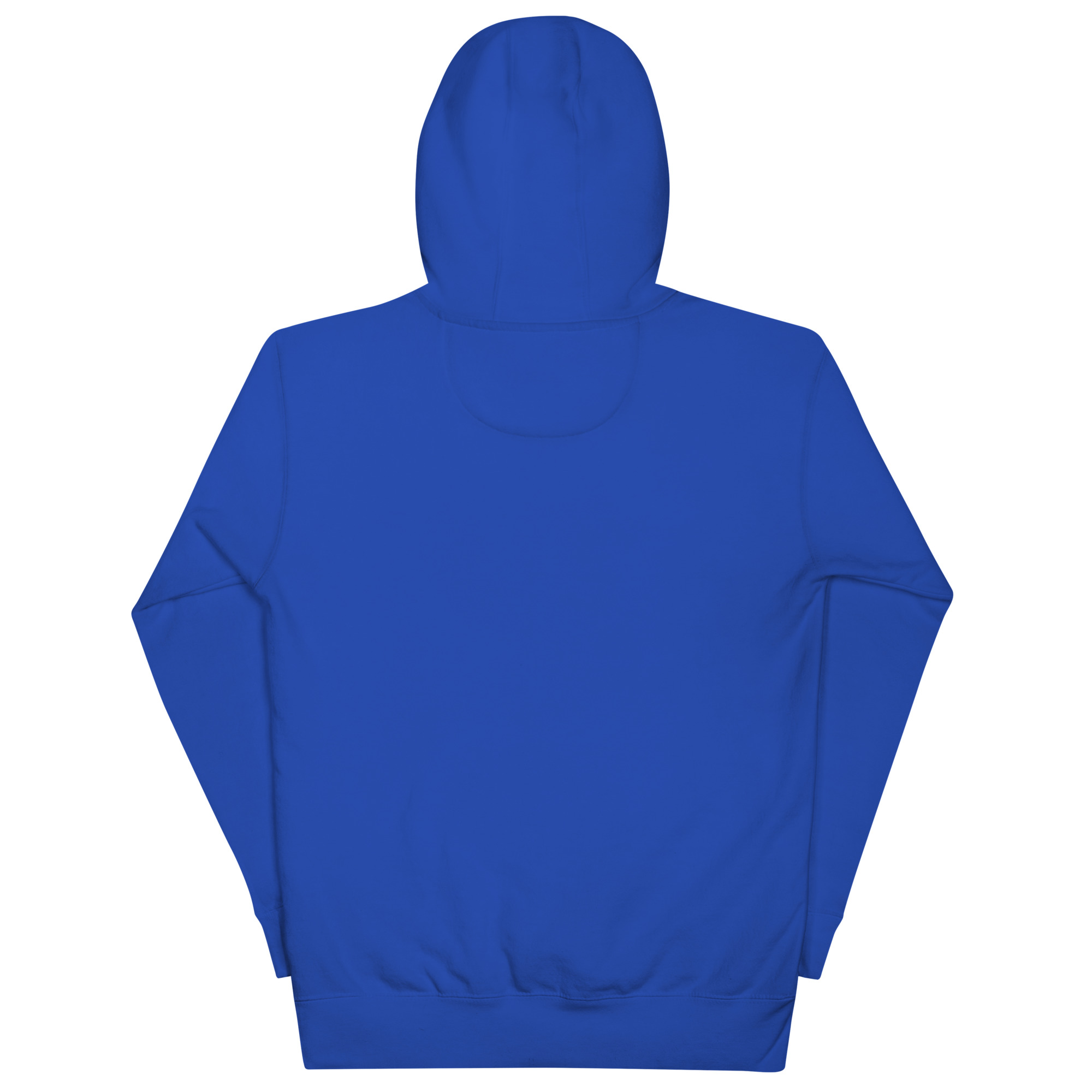 premium royal blue hoodie flat image online presence specialist merch